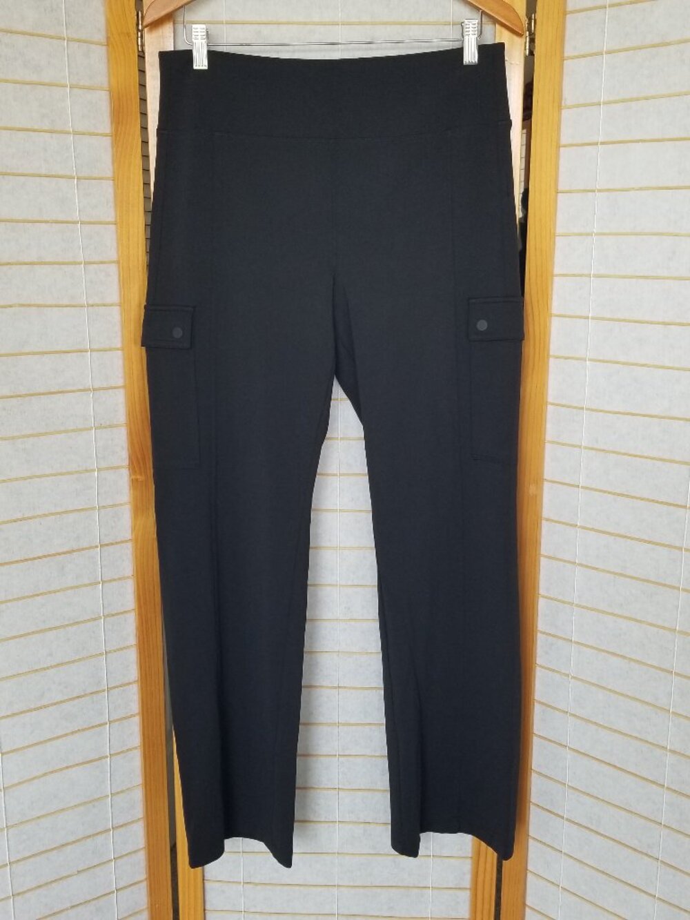 Athleta Delancey Straight Cargo Pants Black Size Large
